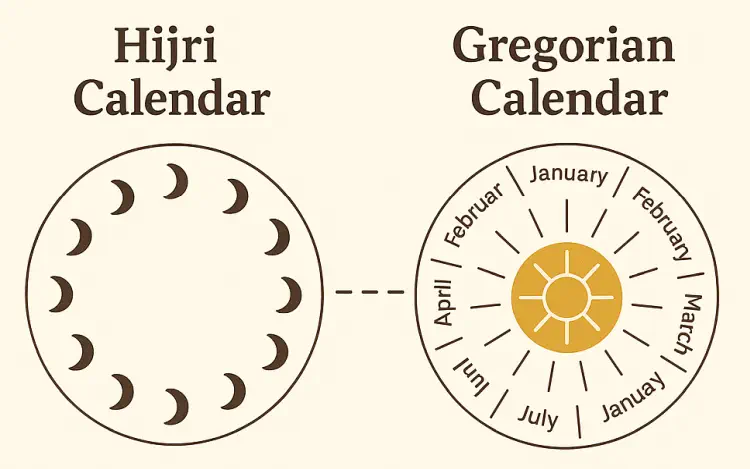 Hijri and gregorian calendars